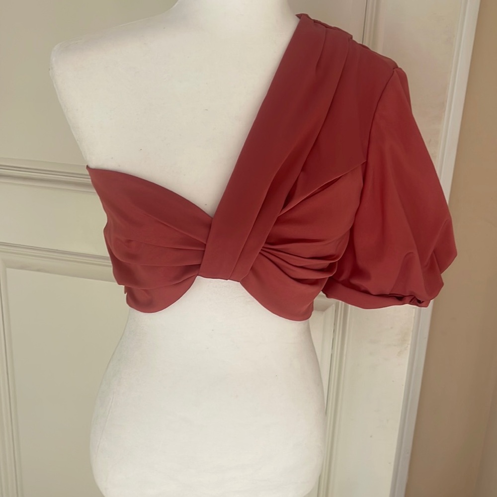 A.L.C. Cropped one shoulder top